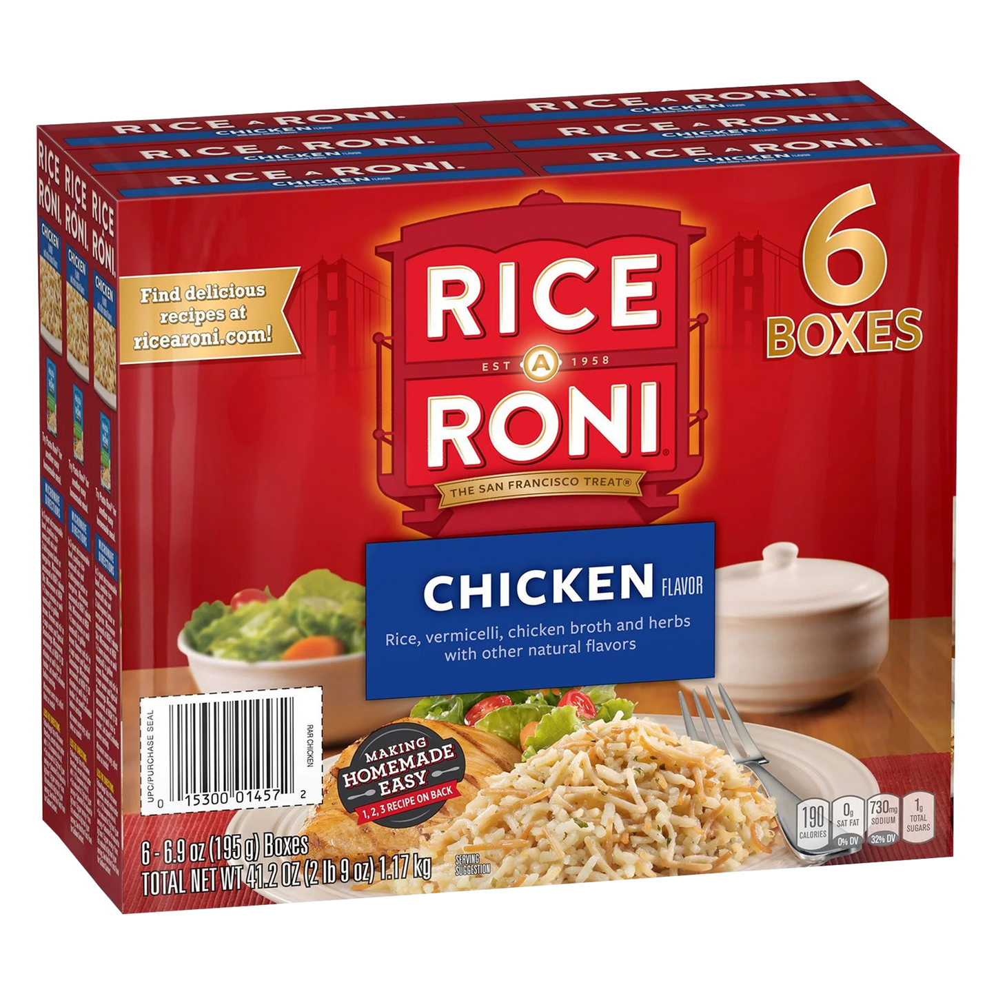 6PK CHICKEN RICE A RONI