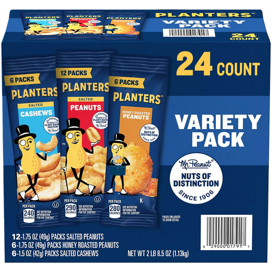 24PK PLANTERS VARIETY DISPLAY