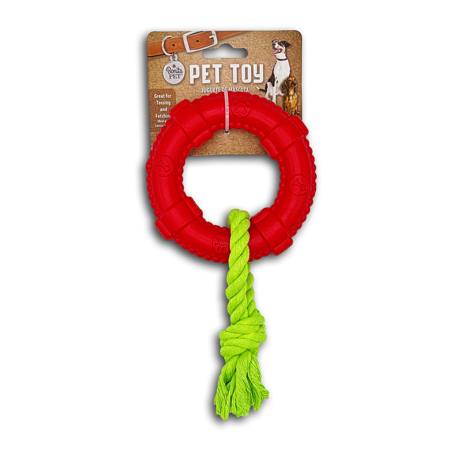CHEW TIRE & ROPE DOG TOY