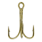 4PK GOLD TREBLE HOOKS