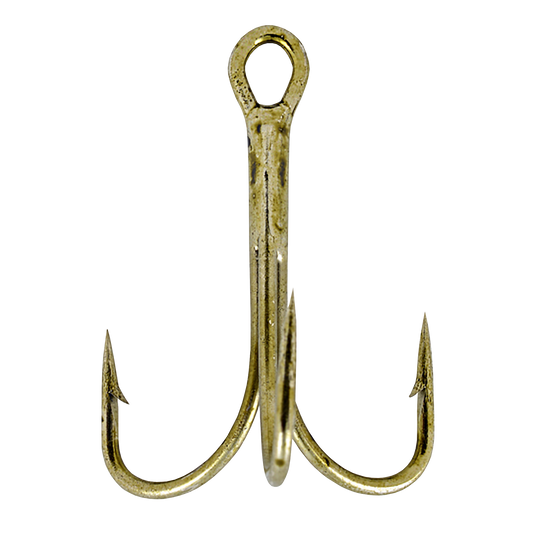 4PK GOLD TREBLE HOOKS