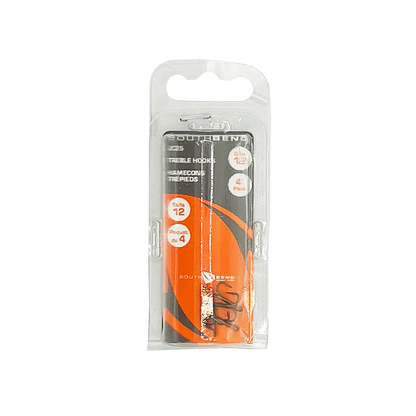 4PK GOLD TREBLE HOOKS