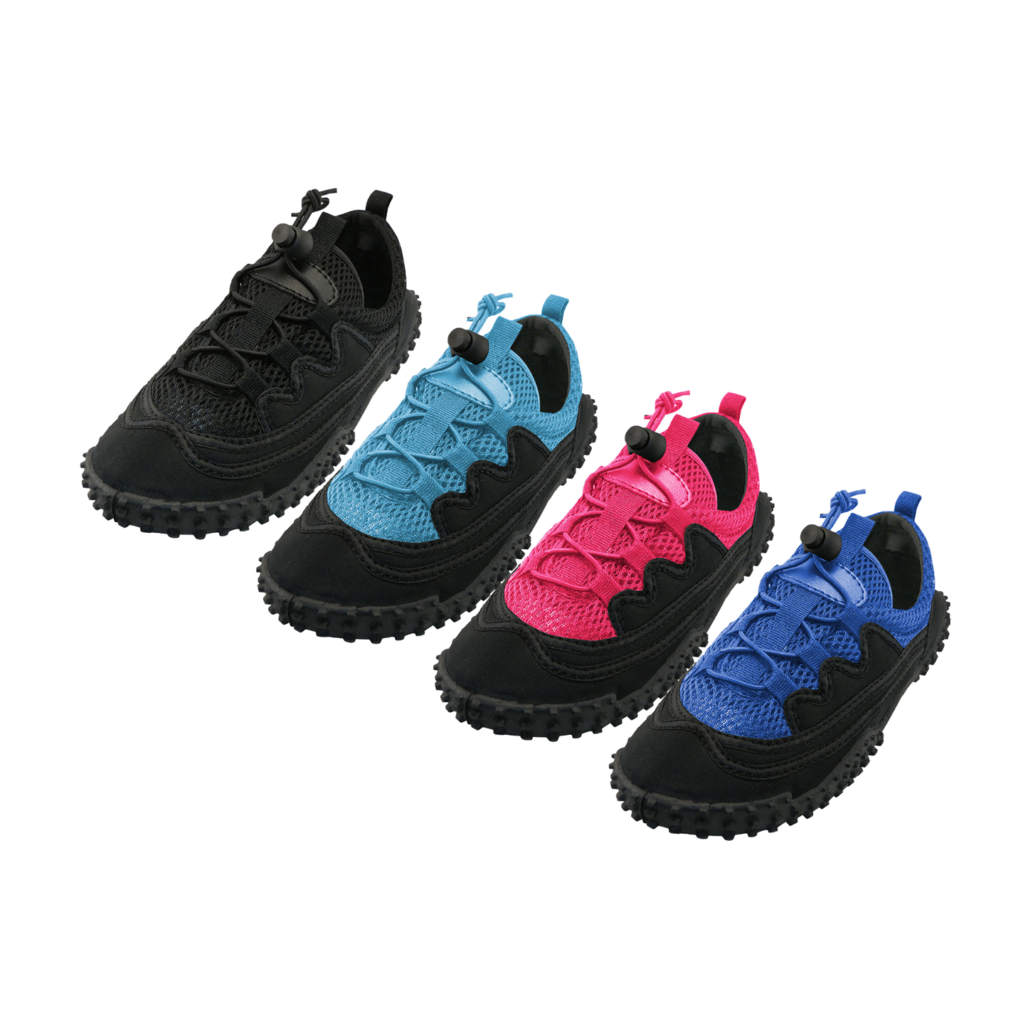 36 PAIR CHILD AQUA SHOES CASE