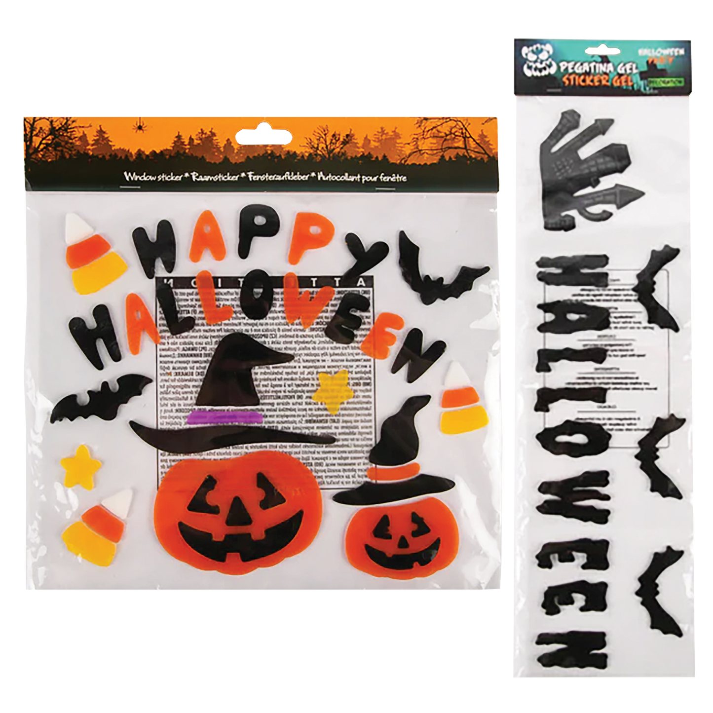 HALLOWEEN WINDOW GEL STICKERS