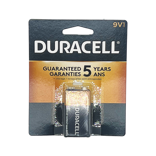 9V DURACELL COPPERTOP ALKALINE BATTERY