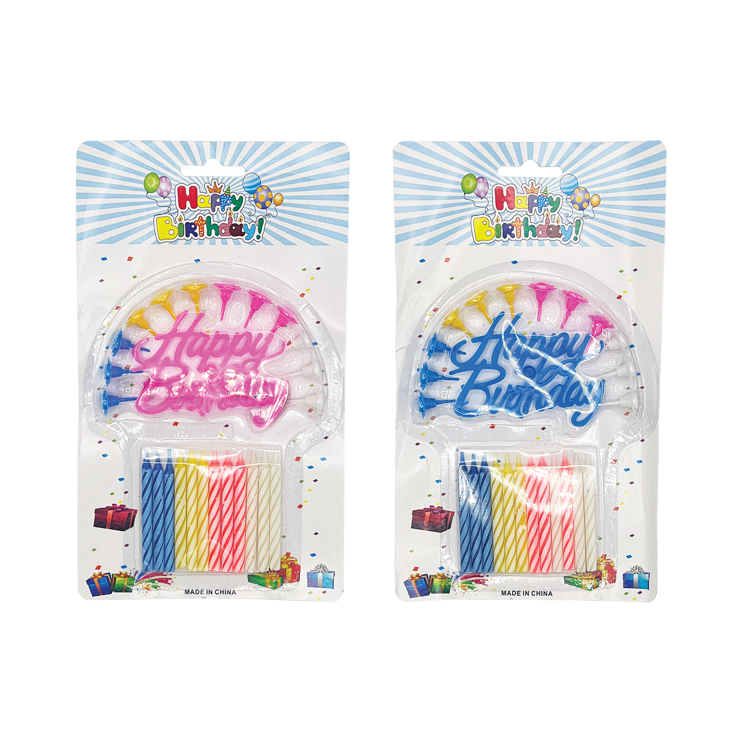 BIRTHDAY CANDLES W/SIGN
