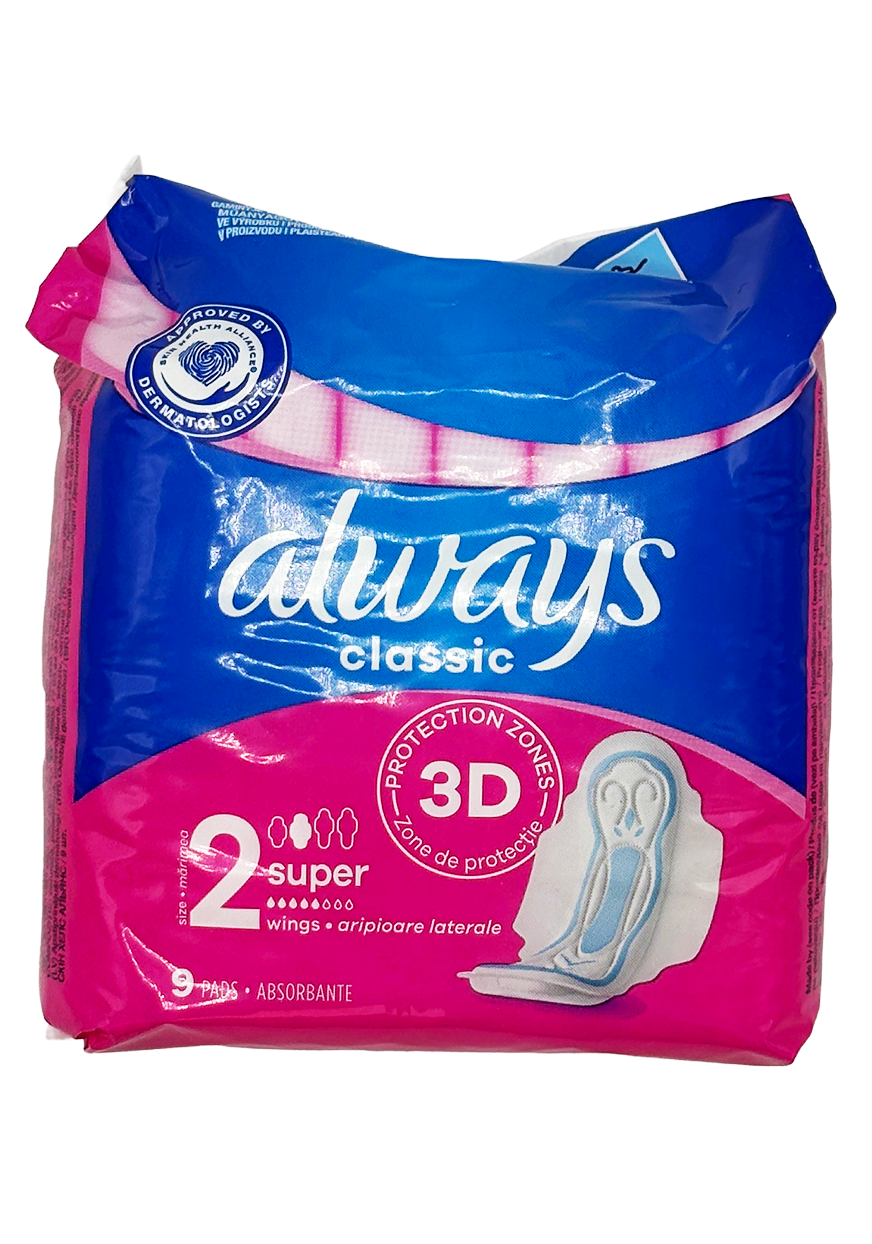 9PK ALWAYS CLASSIC PADS W/WINGS