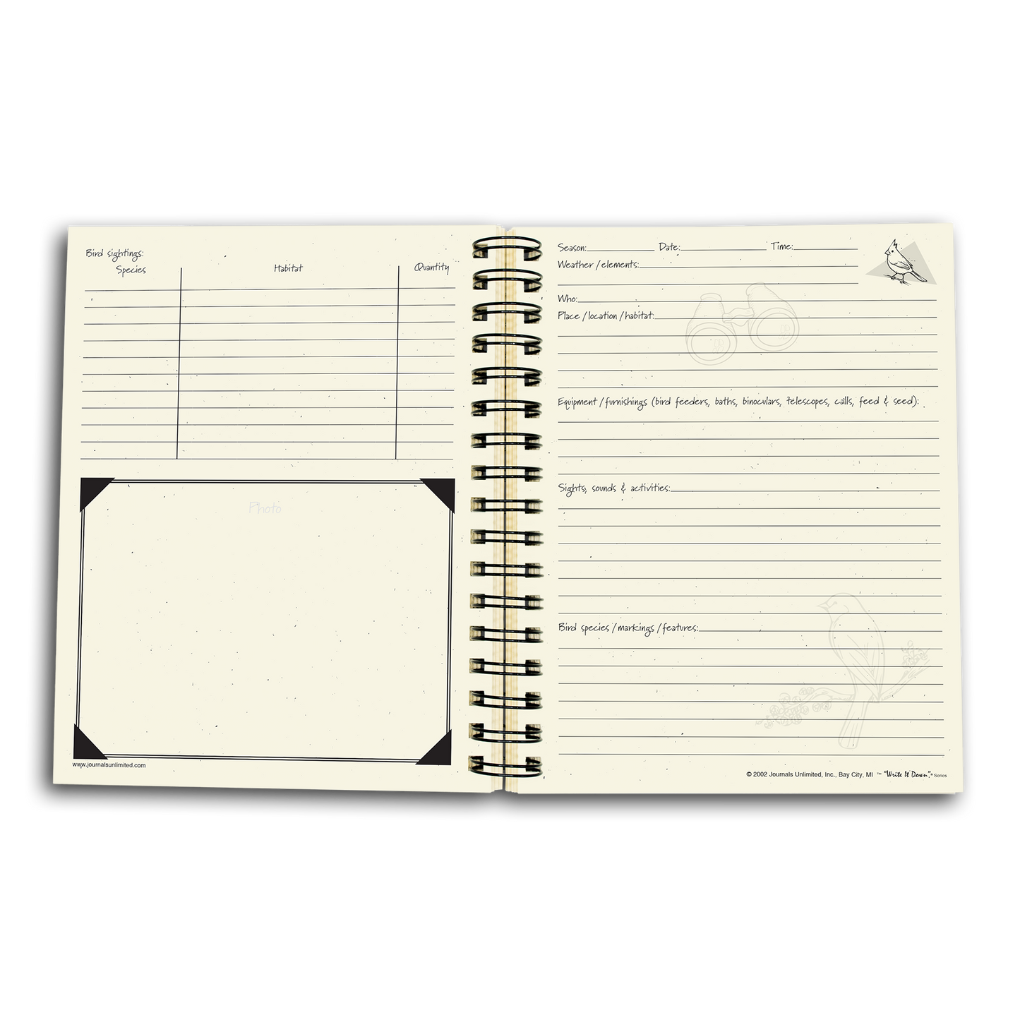 BIRD WATCHING JOURNAL