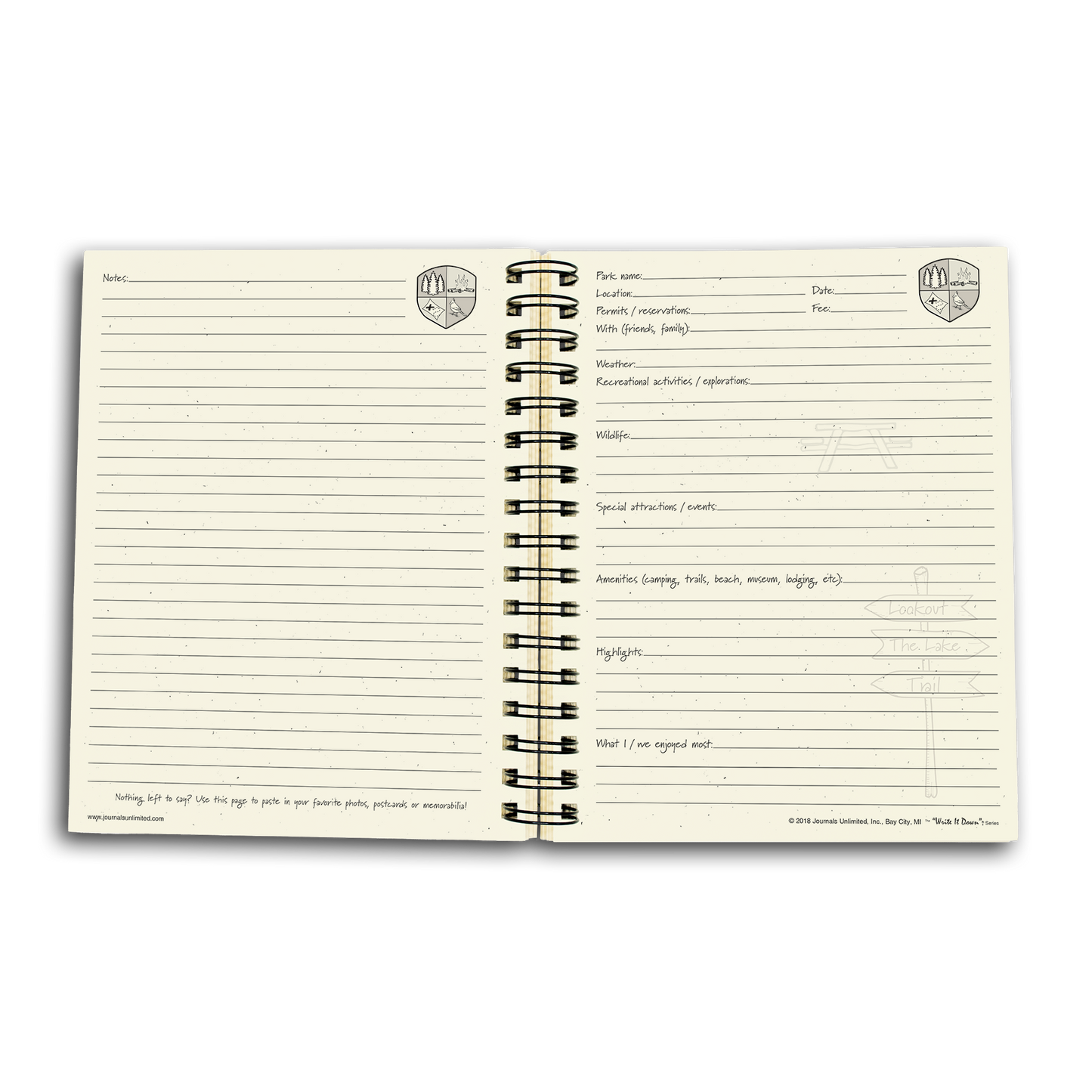 NATIONAL & STATE PARKS VISITOR'S JOURNAL