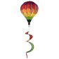 CHEVRON RAINBOW DELUXE HOT AIR BALLOON WIND SPINNER
