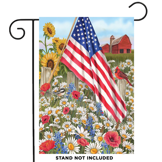 AMERICA THE BEAUTIFUL GARDEN FLAG