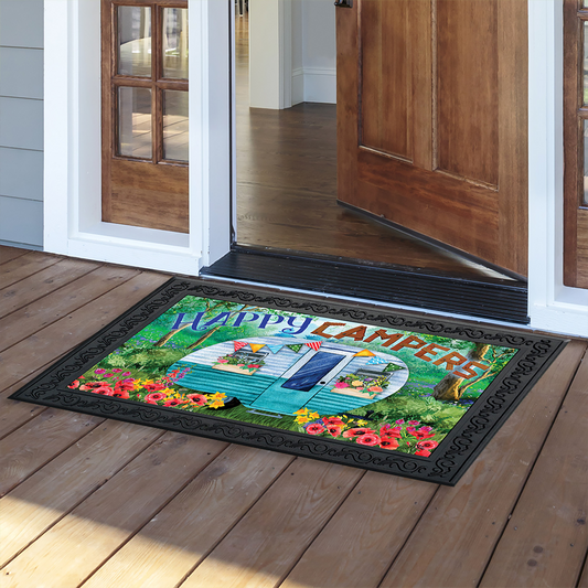 SPRING HAPPY CAMPERS DOORMAT