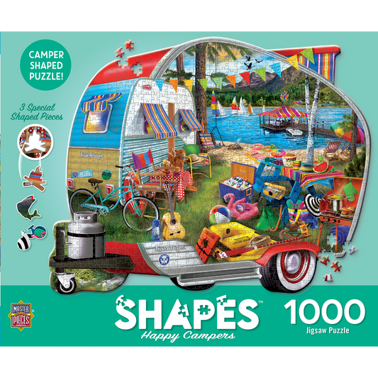 1000PC CAMPER SHAPED PUZZLE