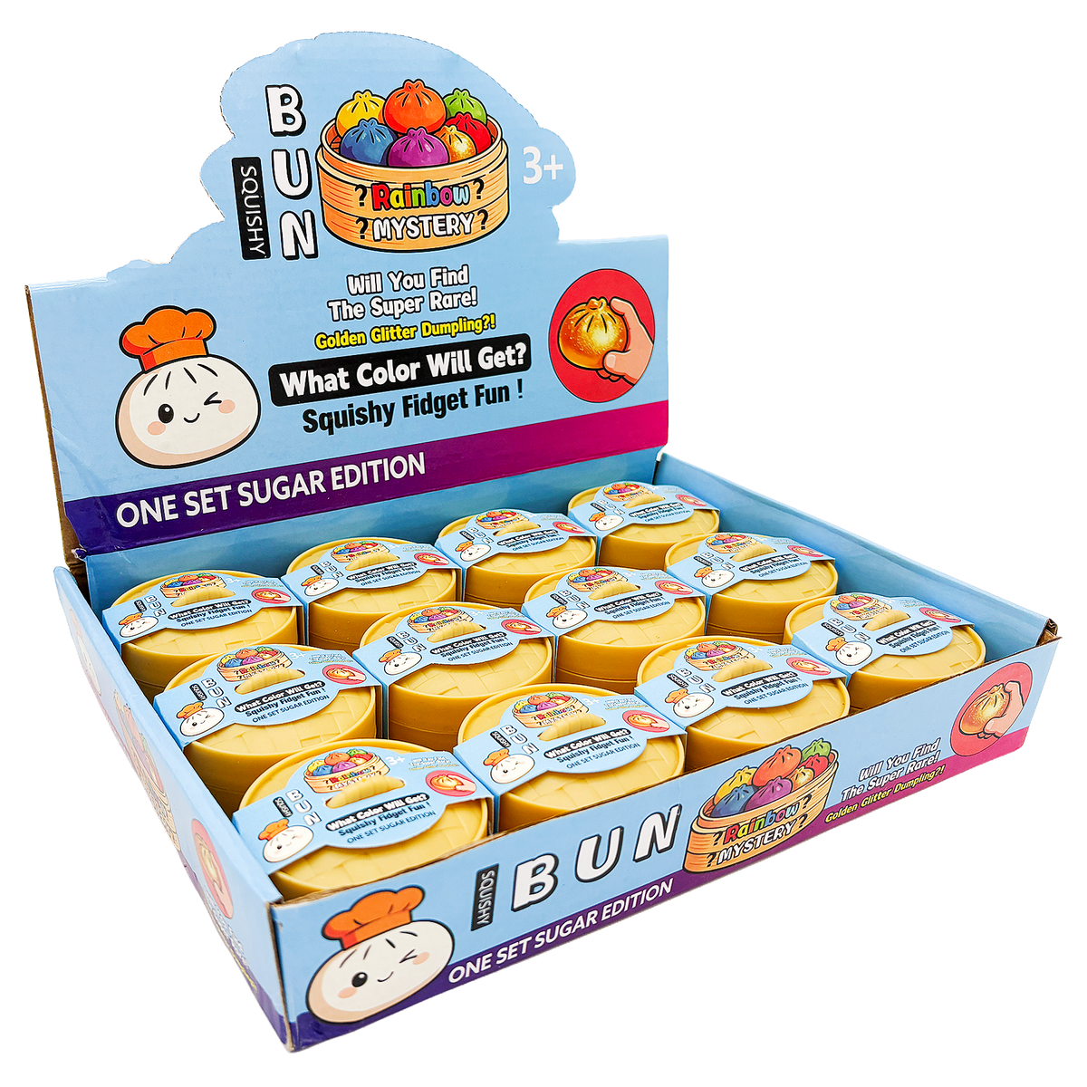 12CT SMALL STEAMED BUN SQUISHY DISPLAY
