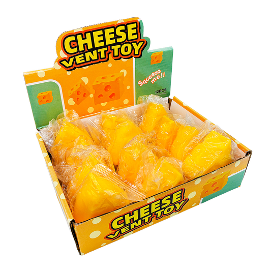 12CT TRIANGLE CHEESE SQUISHY DISPLAY