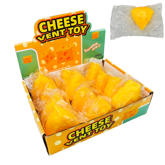 12CT TRIANGLE CHEESE SQUISHY DISPLAY