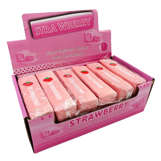 12CT STRAWBERRY BUTTER SQUISHY DISPLAY