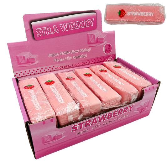 12CT STRAWBERRY BUTTER SQUISHY DISPLAY