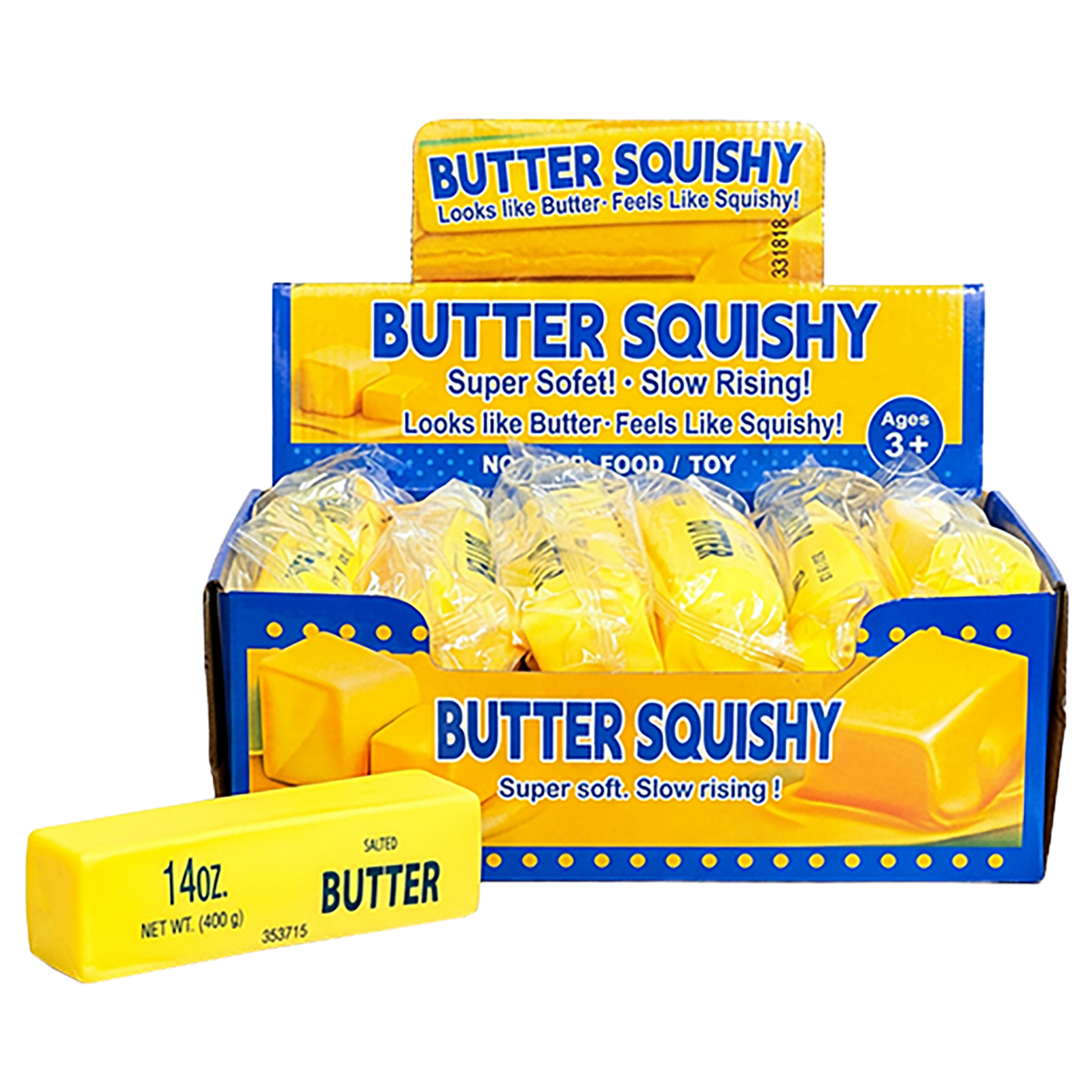 12CT HEAVY BUTTER SQUISHY DISPLAY