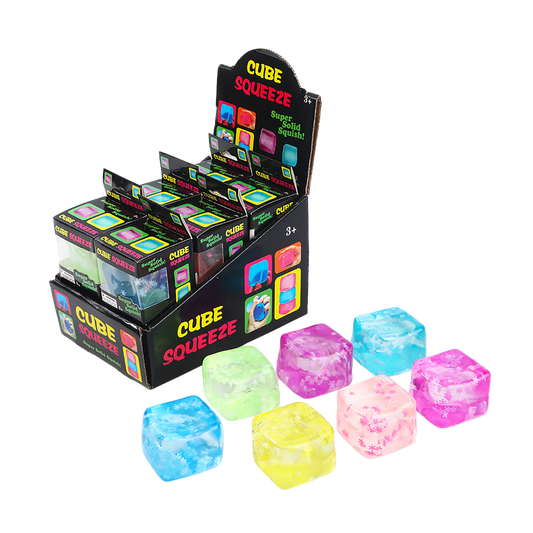 12CT SNOWFLAKE CUBE SQUEEZE DISPLAY