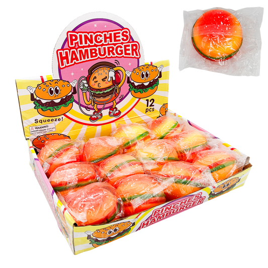 12CT HAMBURGER SQUISHY DISPLAY