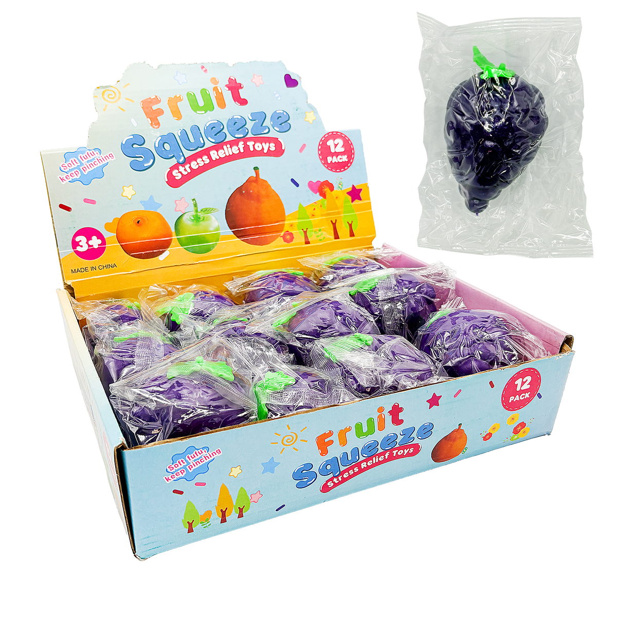 12CT GRAPE SQUISHY DISPLAY