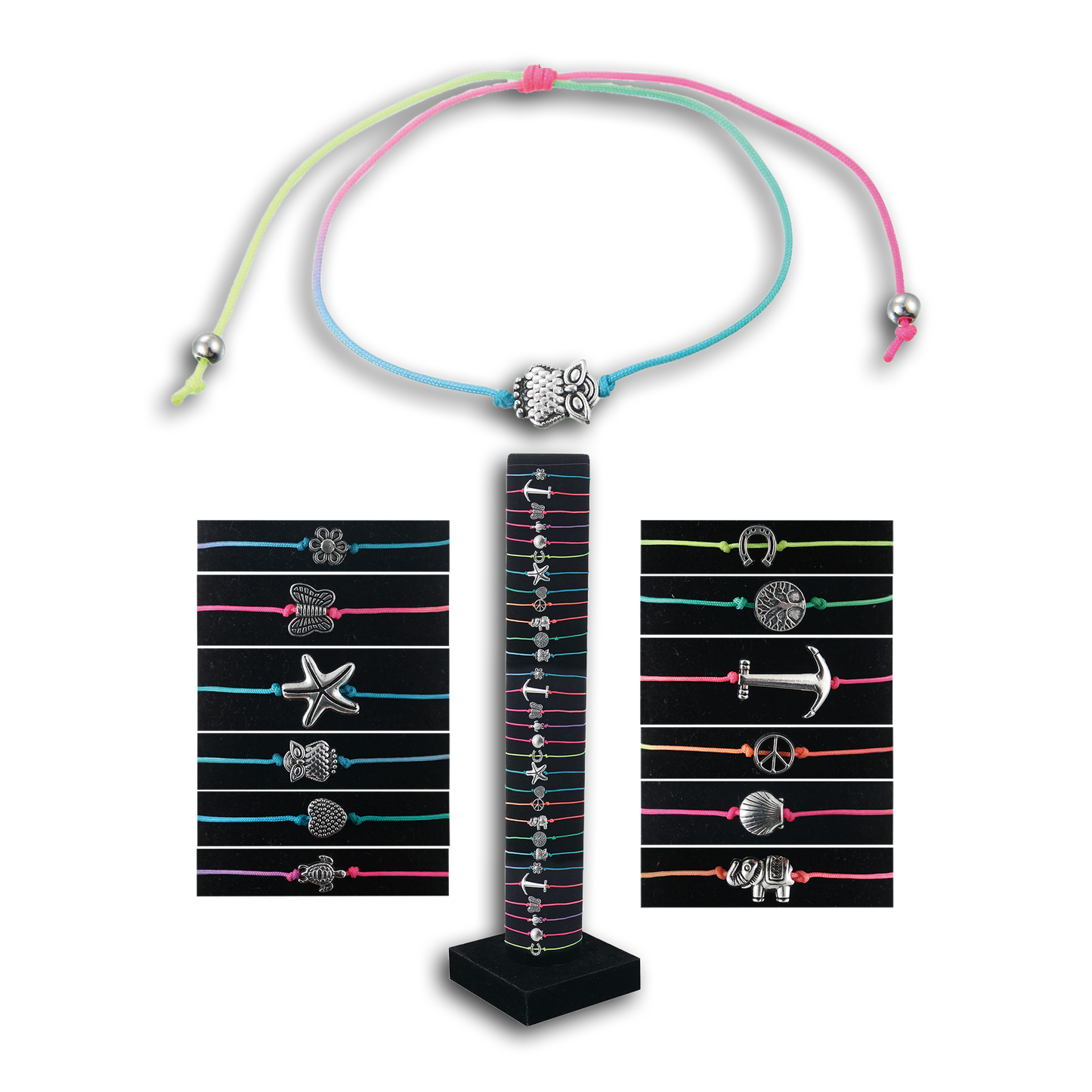 72PC PETIT SILVER BRACELET DISPLAY