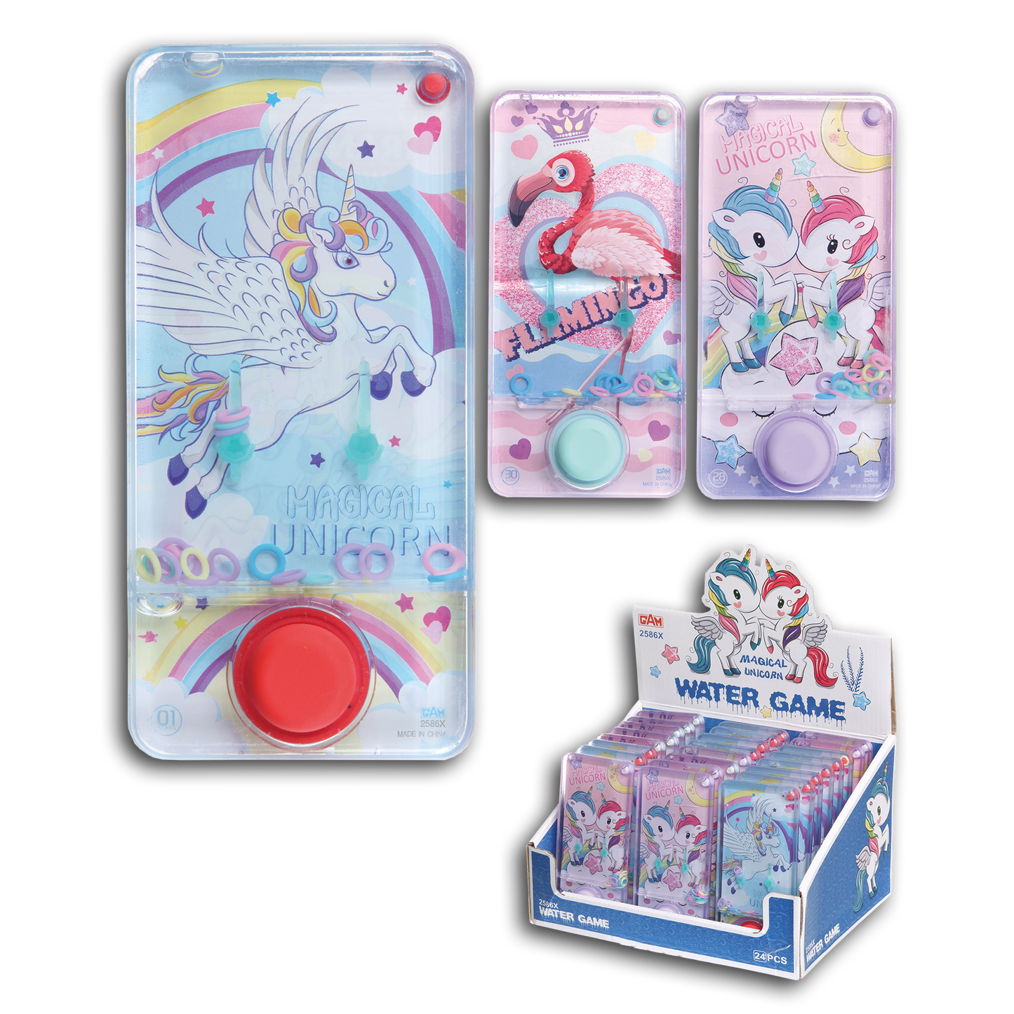 24PC MAGICAL GIRLS WATER GAME DISPLAY