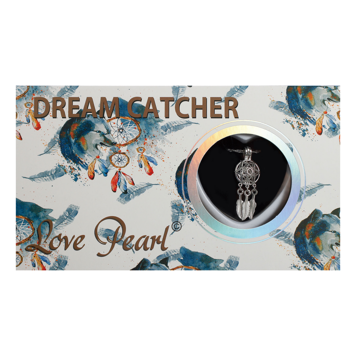 24PC DREAM CATCHER LOVE PEARL NECKLACES DISPLAY
