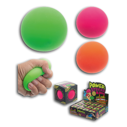 12PC GLOW IN THE DARK SQUISH BALL DISPLAY