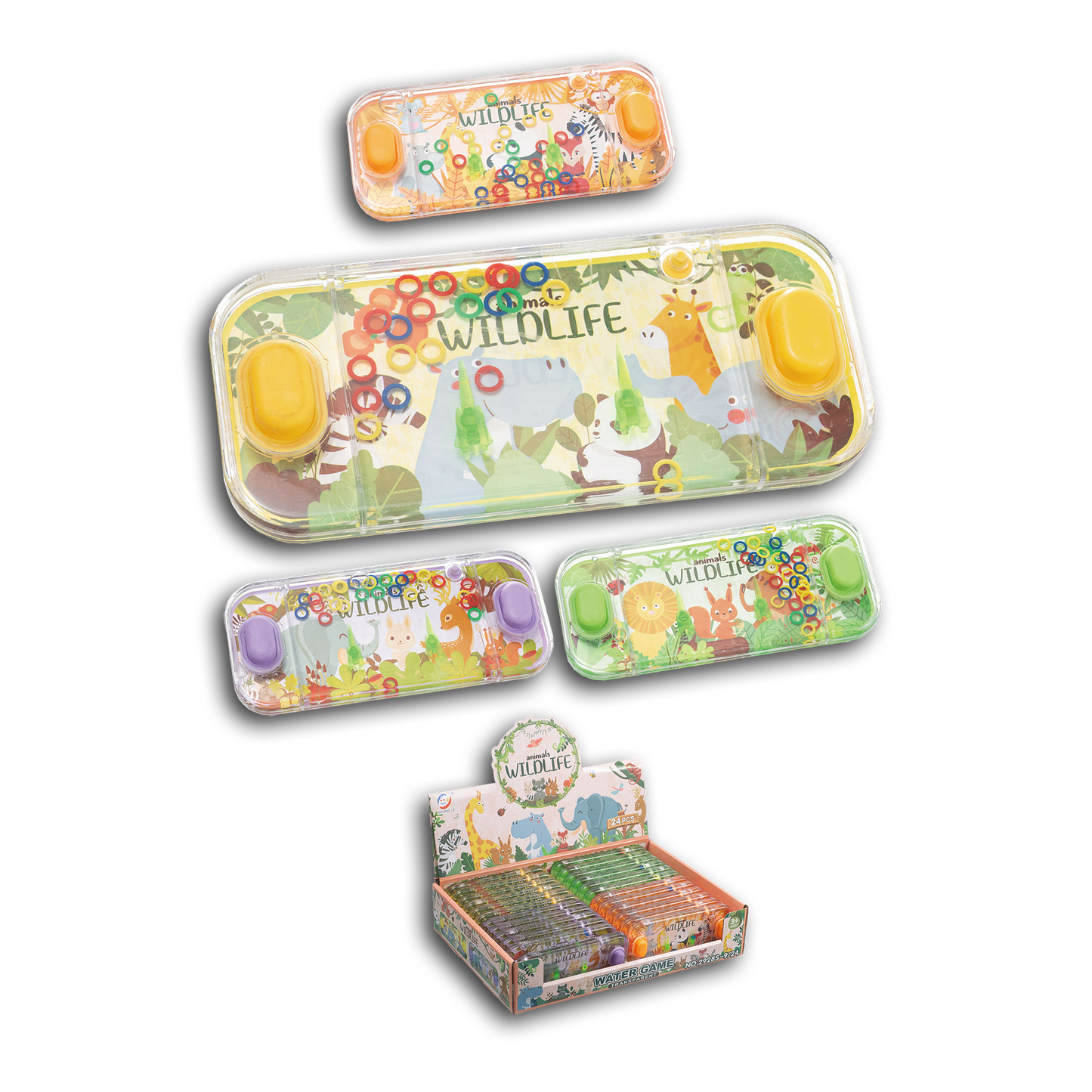 24PC WILDLIFE WATER GAME DISPLAY