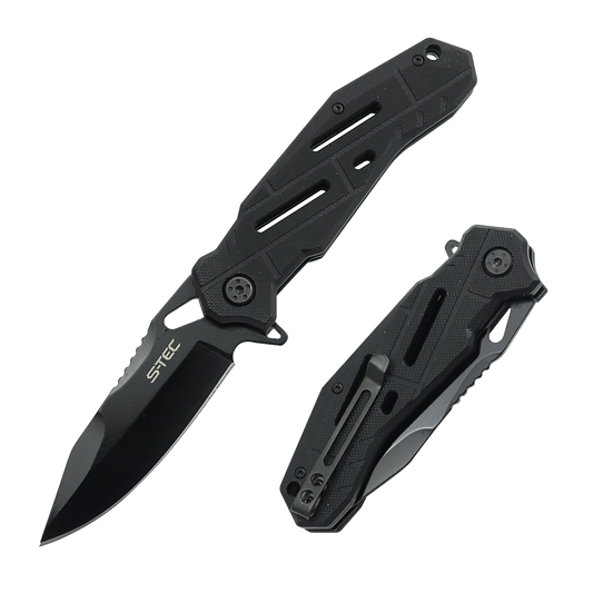 8" S-TEC BALL BEARING FOLDING KNIFE