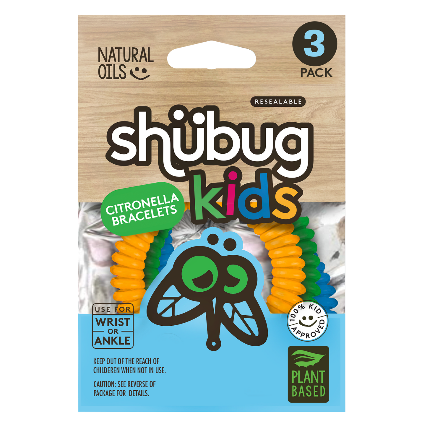 SHUBUG KIDS NATURAL INSECT REPELLENT COIL BRACELETS