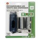 RECHARGEABLE LED FLASHLIGHT WASTE BAG DISPENSER