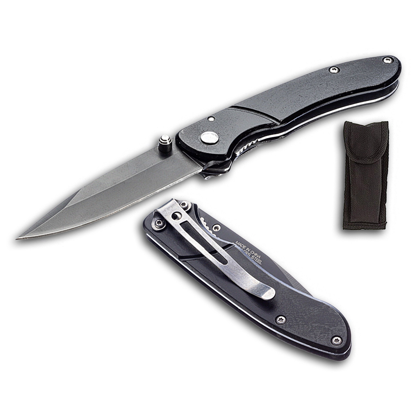 ALUMINUM BODY BLACK KNIFE