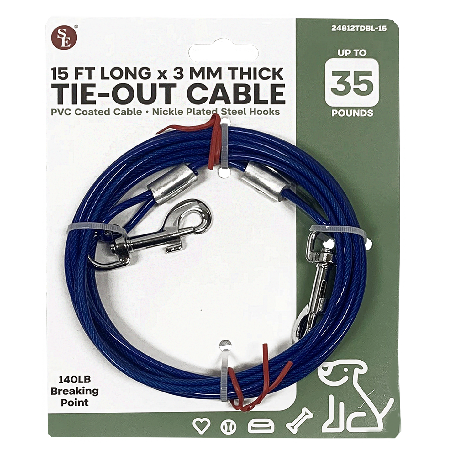 15FT TIE-OUT CABLE