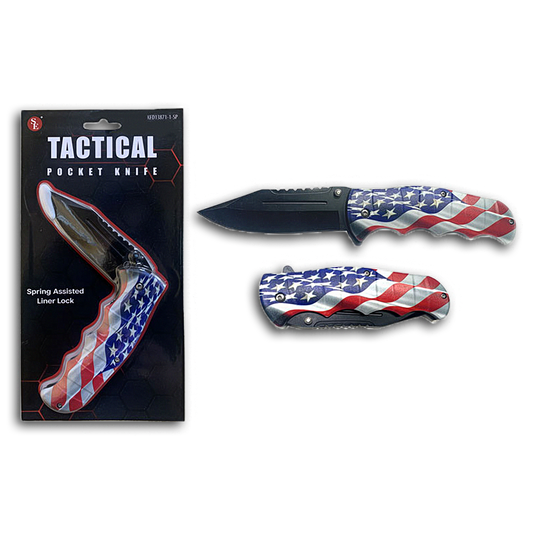 USA FLAG TACTICAL KNIFE