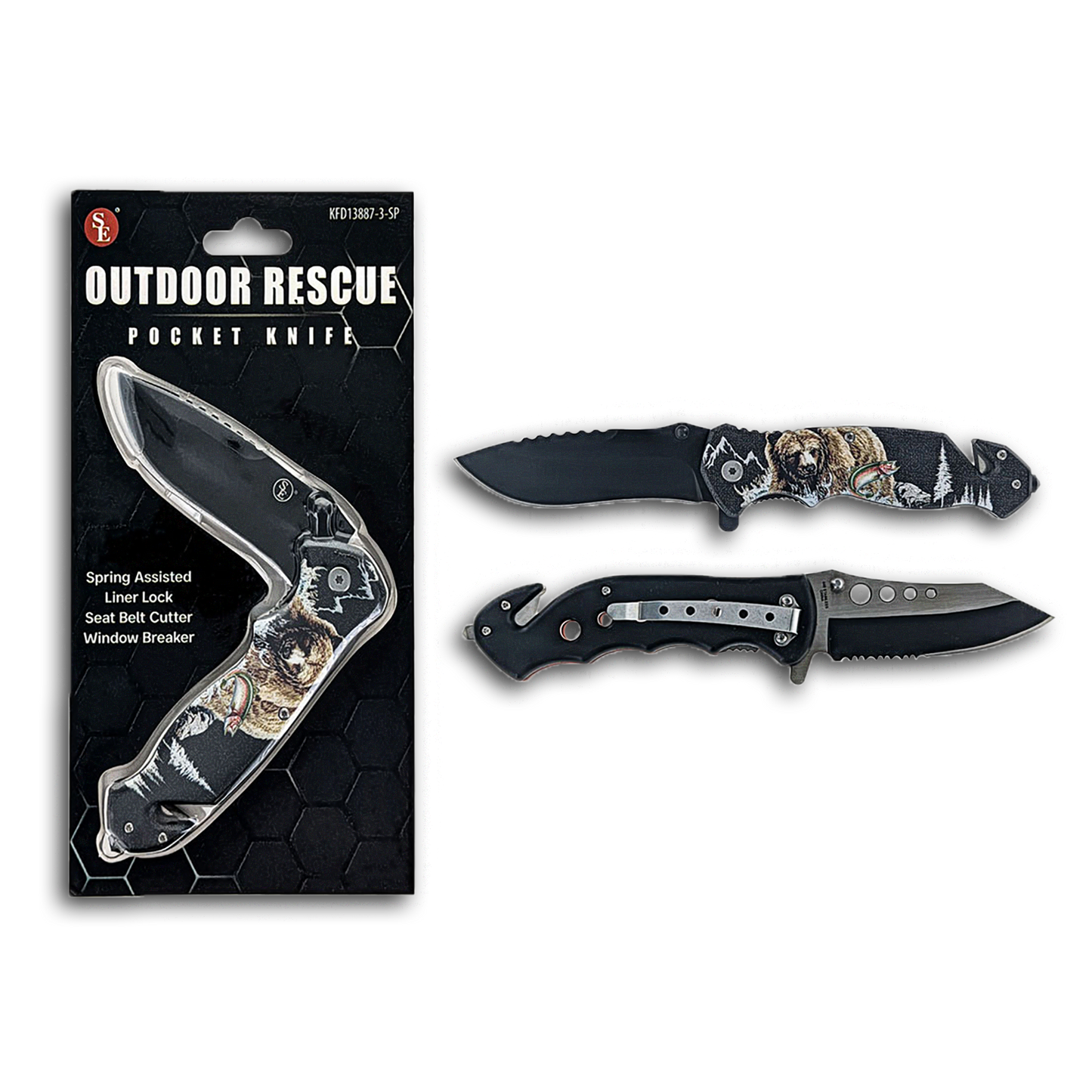 OUTDOOR RESCUE POCKET KNIFE