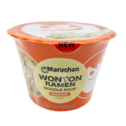 6PK MARUCHAN WONTON RAMEN BOWLS DISPLAY
