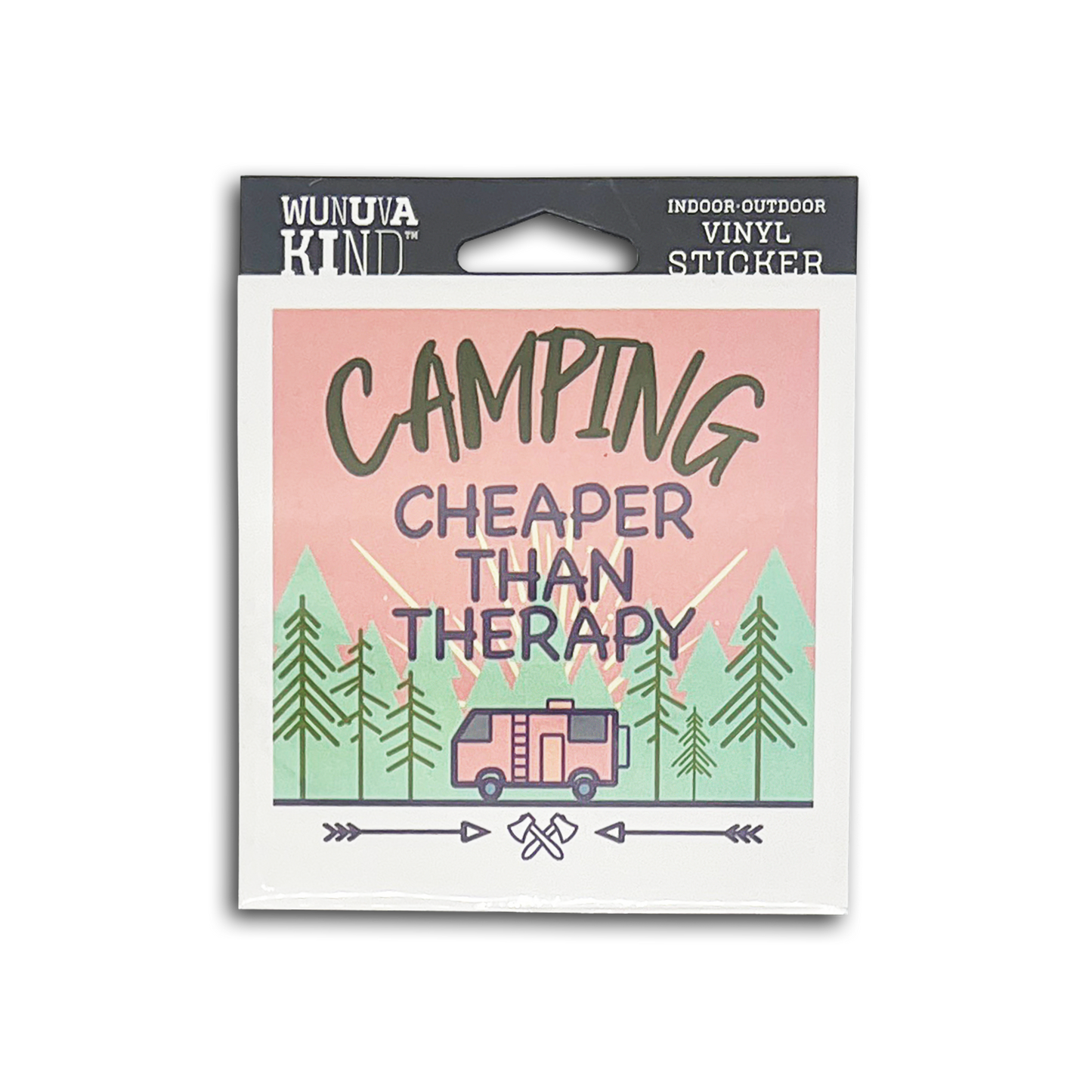 CAMPING THERAPY VINYL STICKER