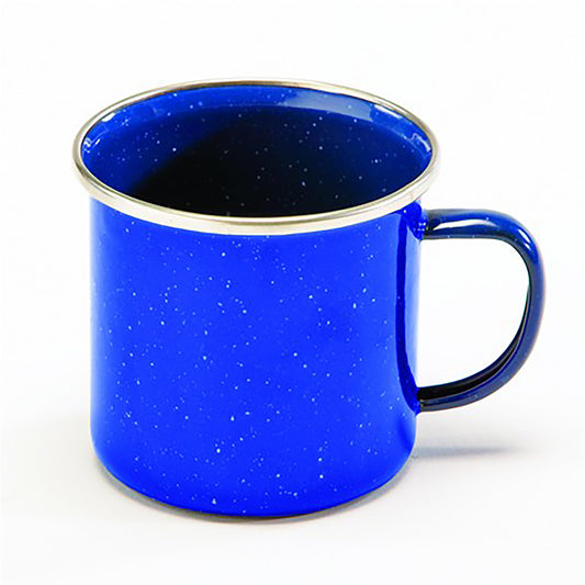 ENAMEL MUG STAINLESS STEEL RIM