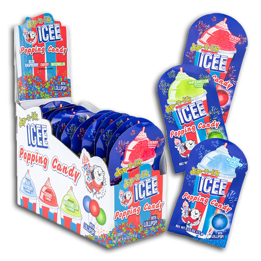 18PK ICEE POPPING CANDY DISPLAY