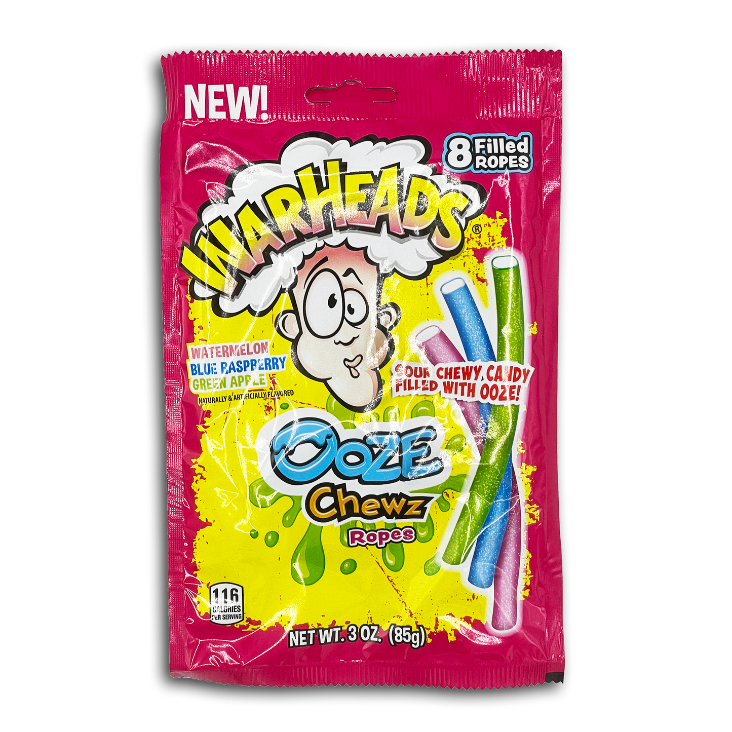 12PK WARHEADS OOZE CHEWZ ROPES CASE