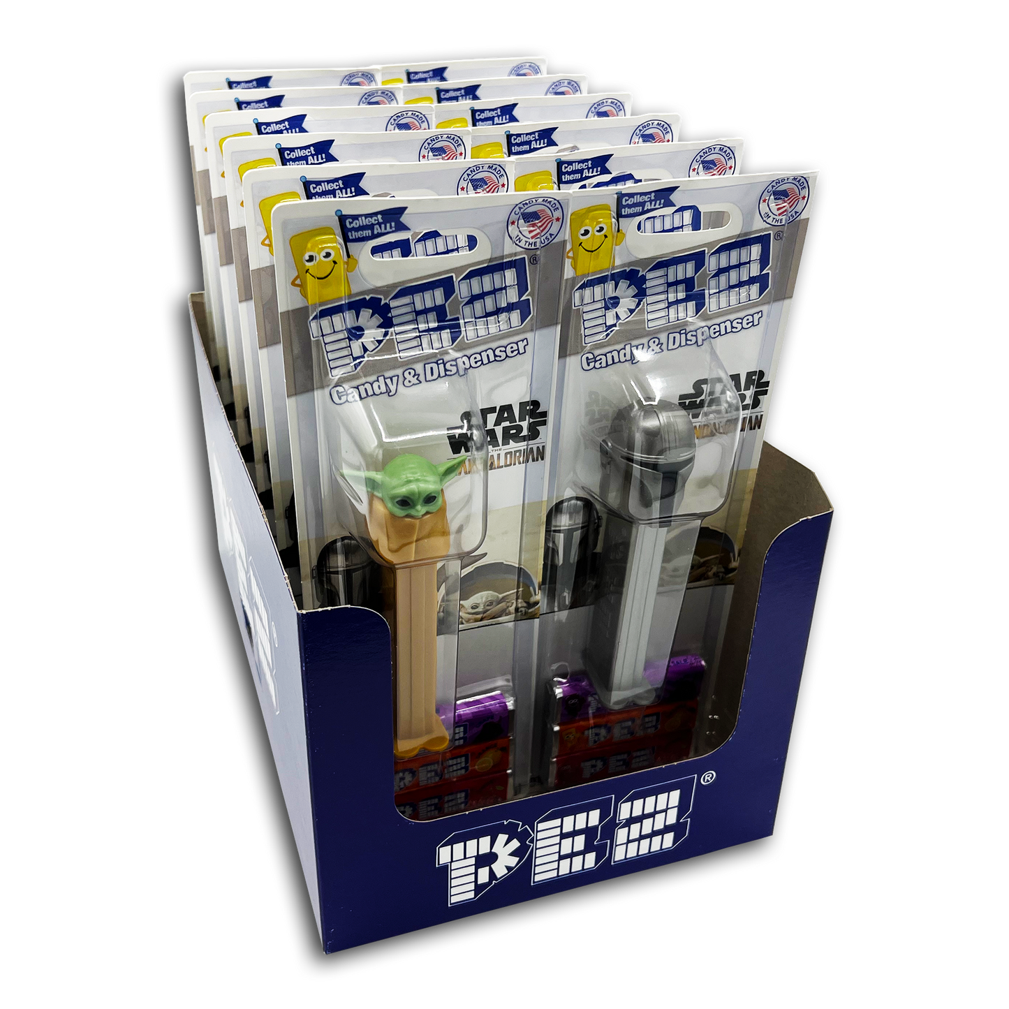 12PK PEZ MANDOLORIAN DISPLAY