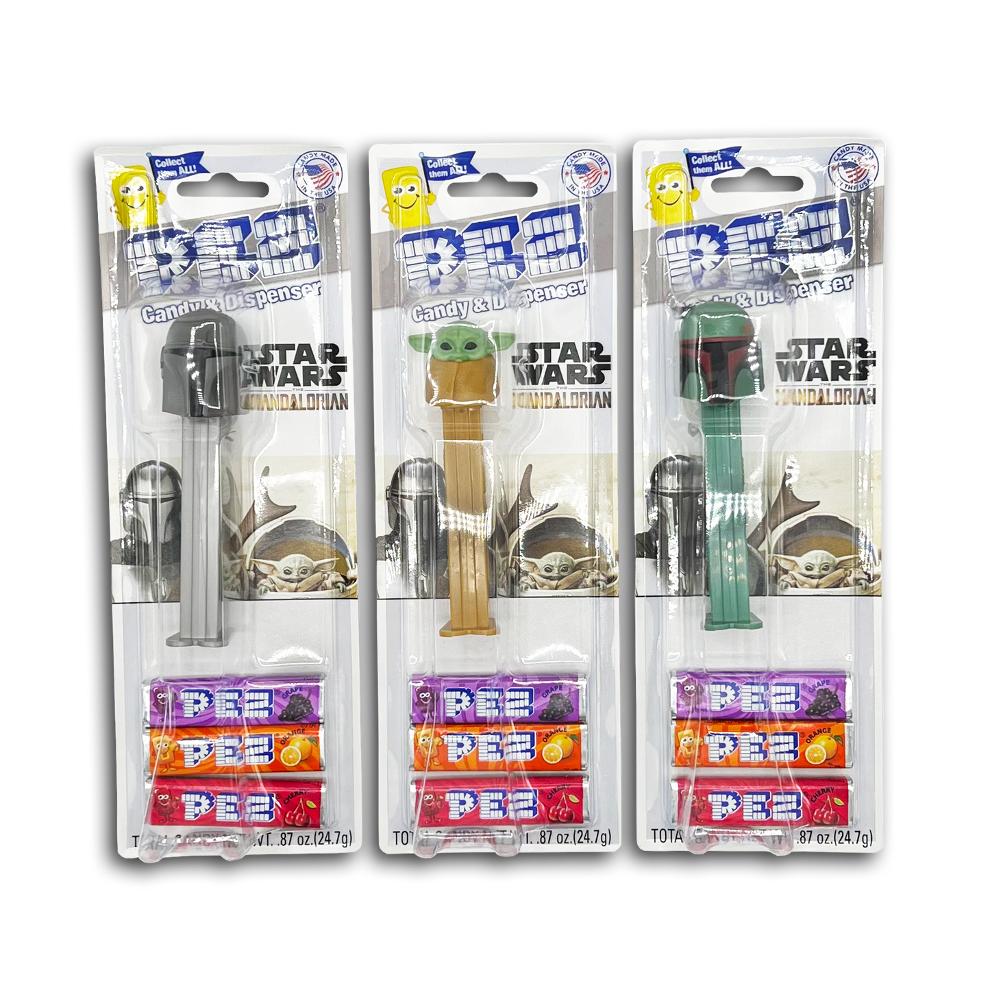 12PK PEZ MANDOLORIAN DISPLAY