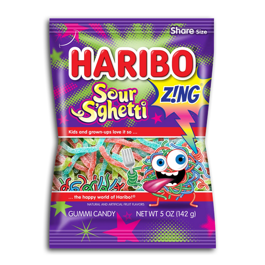 12PK HARIBO SOUR S'GHETTI CANDY CASE