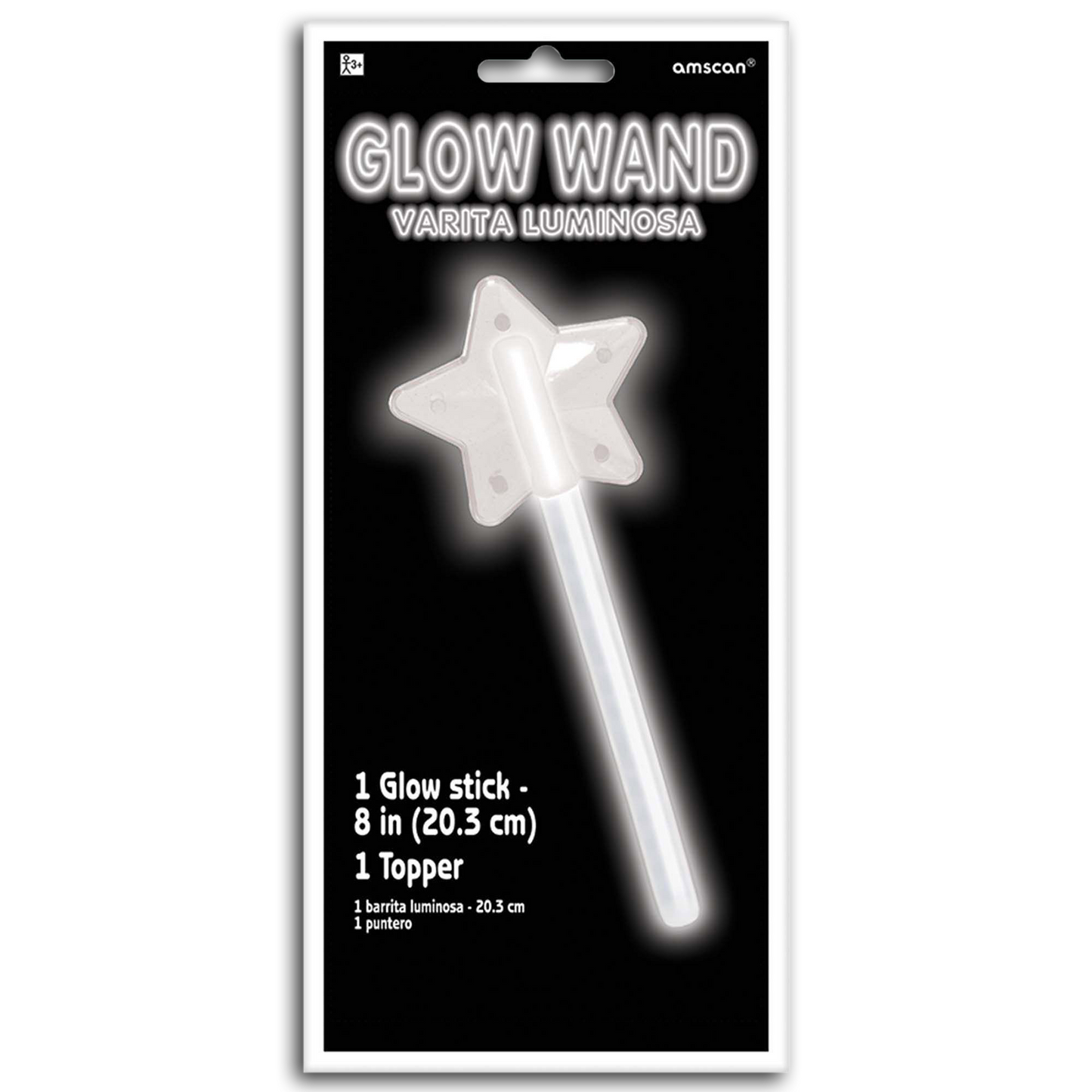8" GLOW STAR WAND