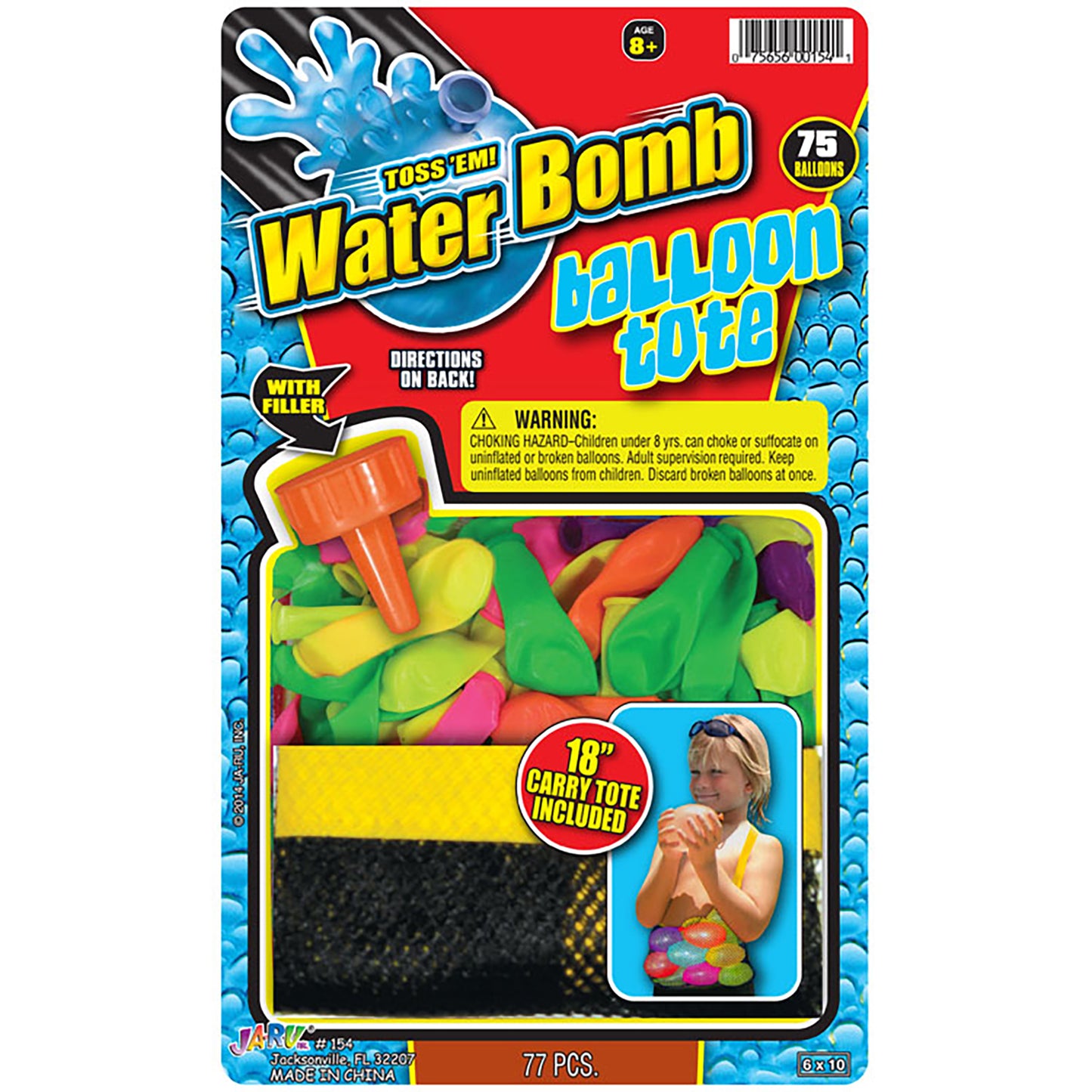 75PC WATER BALLOON W/TOTE & FILLER