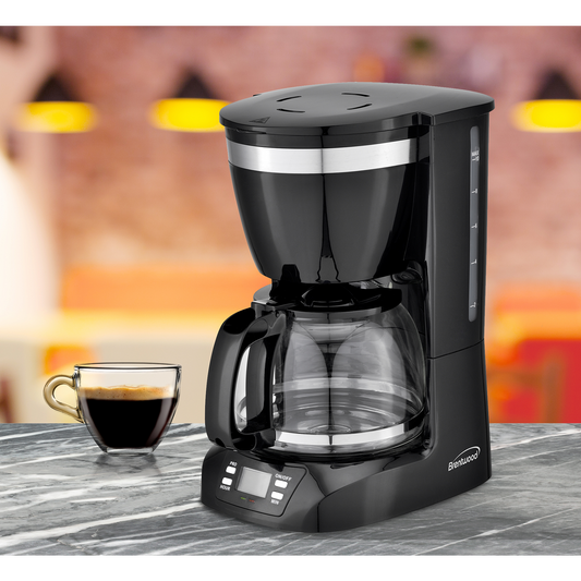 10-CUP BLACK DIGITAL COFFEE MAKER