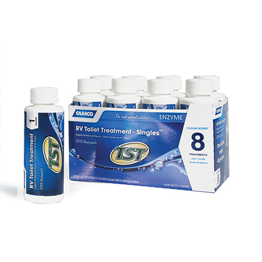 8PK TST BLUE ENZYME TOILET TREATMENT